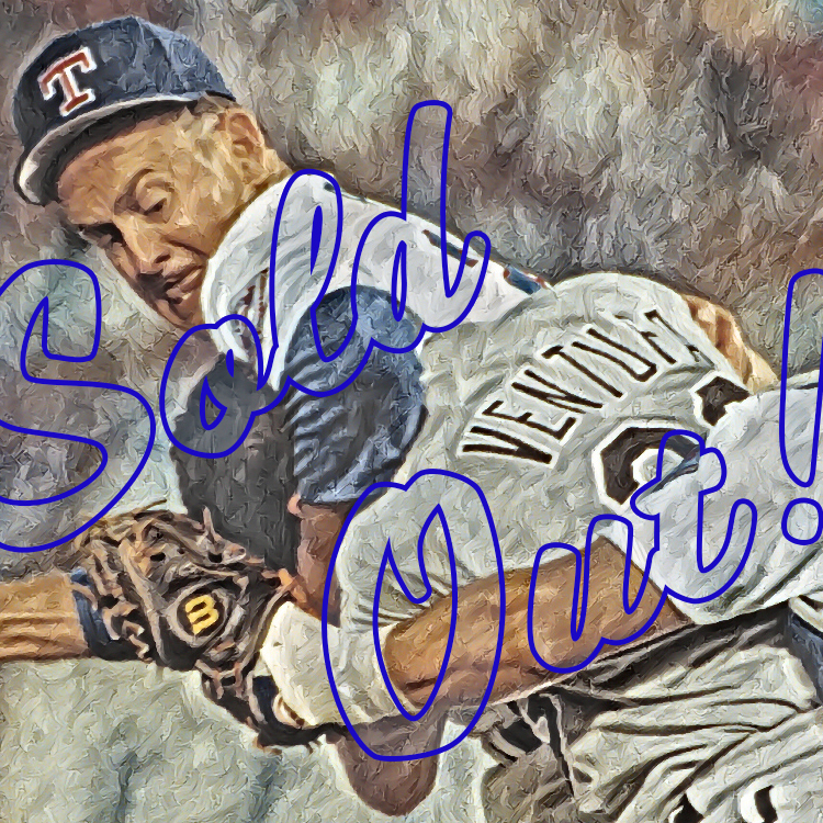 MLB: Texas Rangers: Nolan Ryan v. Robin Ventura of the Chicago White Sox 1.01 Limited to 3 Copies