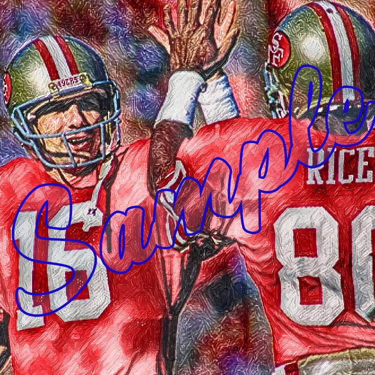 NFL: San Francisco 49ers: Joe Montana & Jerry Rice 1.15 limited to 3 copies